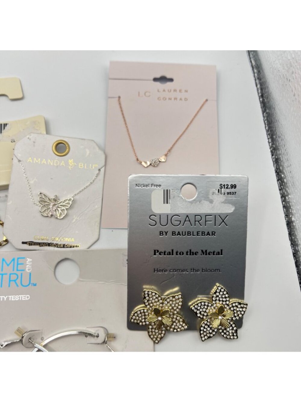 NWT Mixed Jewelry Lot Earrings Necklaces Bracelet Ring Sugarfix Lauren Conrad - Picture 6 of 16